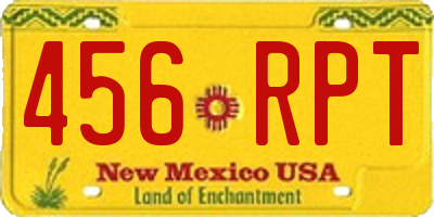 NM license plate 456RPT