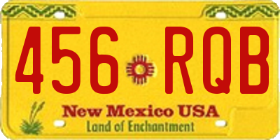 NM license plate 456RQB