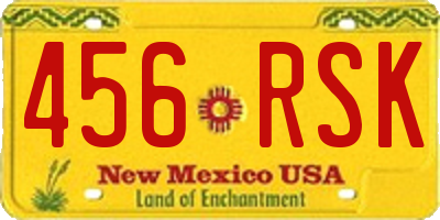 NM license plate 456RSK