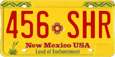 NM license plate 456SHR