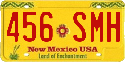 NM license plate 456SMH