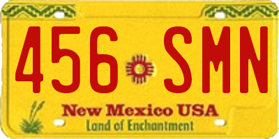 NM license plate 456SMN