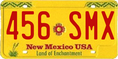 NM license plate 456SMX