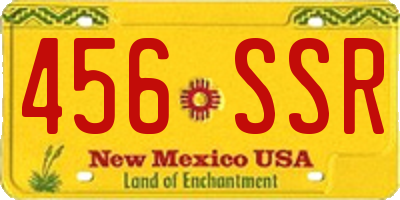 NM license plate 456SSR