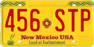 NM license plate 456STP