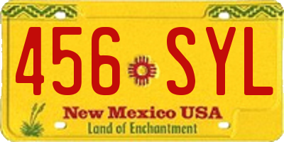 NM license plate 456SYL
