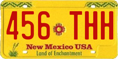 NM license plate 456THH