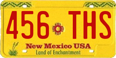 NM license plate 456THS