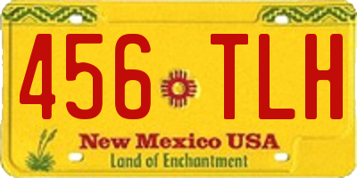 NM license plate 456TLH
