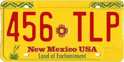 NM license plate 456TLP