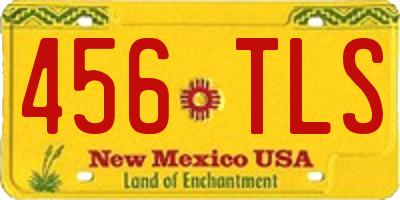 NM license plate 456TLS