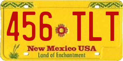 NM license plate 456TLT