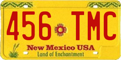 NM license plate 456TMC