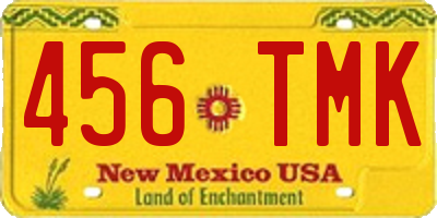 NM license plate 456TMK