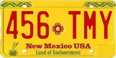 NM license plate 456TMY