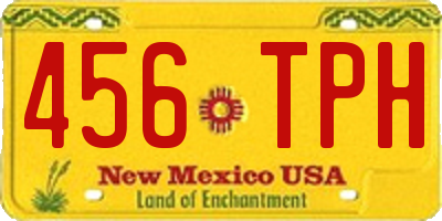 NM license plate 456TPH