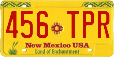 NM license plate 456TPR