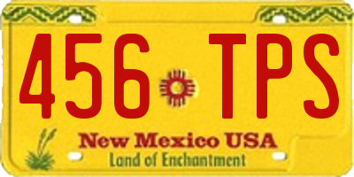NM license plate 456TPS