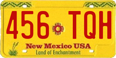 NM license plate 456TQH