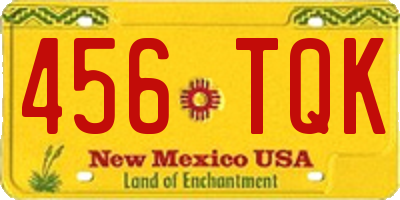 NM license plate 456TQK