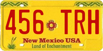 NM license plate 456TRH