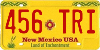 NM license plate 456TRI