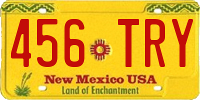 NM license plate 456TRY