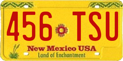 NM license plate 456TSU