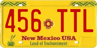 NM license plate 456TTL
