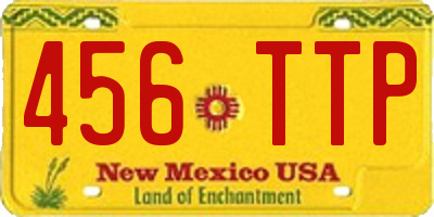 NM license plate 456TTP
