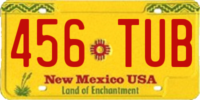 NM license plate 456TUB