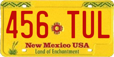 NM license plate 456TUL