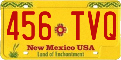 NM license plate 456TVQ