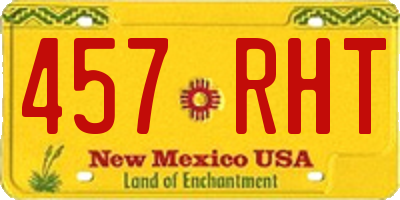 NM license plate 457RHT