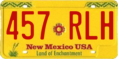 NM license plate 457RLH