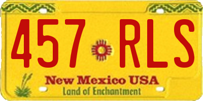 NM license plate 457RLS