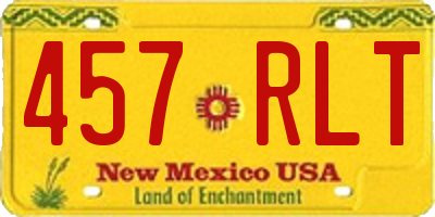 NM license plate 457RLT
