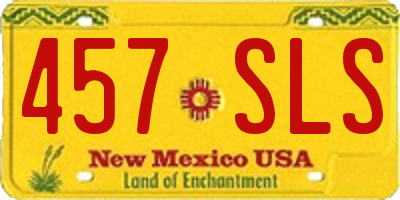 NM license plate 457SLS