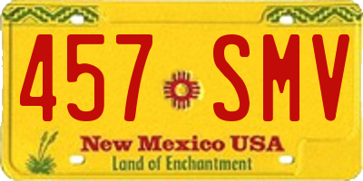 NM license plate 457SMV