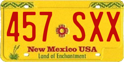 NM license plate 457SXX