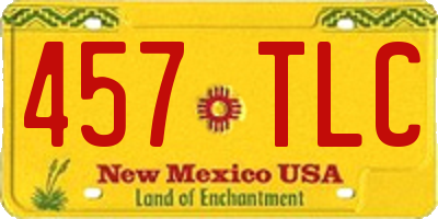 NM license plate 457TLC