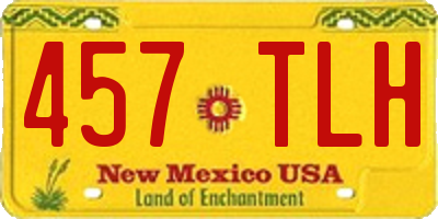 NM license plate 457TLH