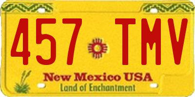 NM license plate 457TMV