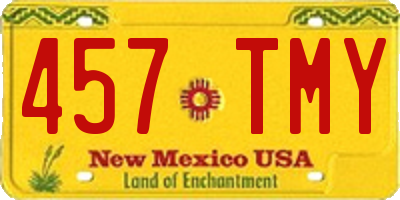 NM license plate 457TMY