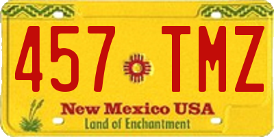 NM license plate 457TMZ