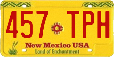 NM license plate 457TPH