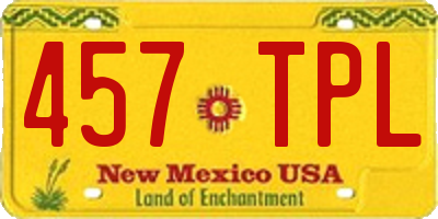 NM license plate 457TPL