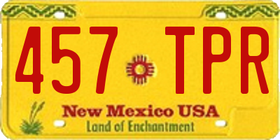 NM license plate 457TPR