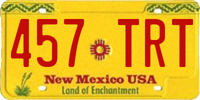 NM license plate 457TRT