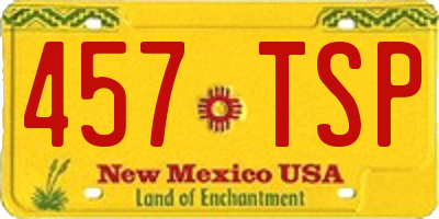 NM license plate 457TSP